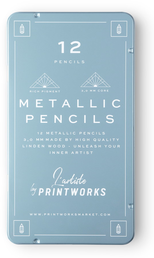Metallic Pencils Case | Last Minute Gift Guide