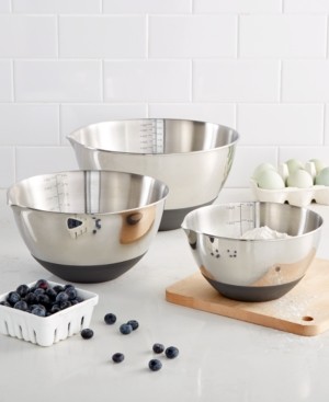 Martha Stewart Collection Set of 3 Non-Skid Mixing Bowls