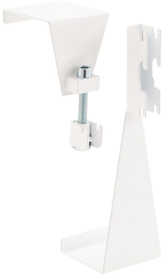 Container Store White Elfa Utility Over the Door Hooks 