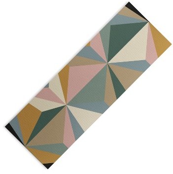 Society6 Alisa Galitsyna Pastel Triangles Yoga Mat