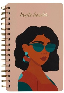 Be Rooted Hustle Harder Spiral Journal