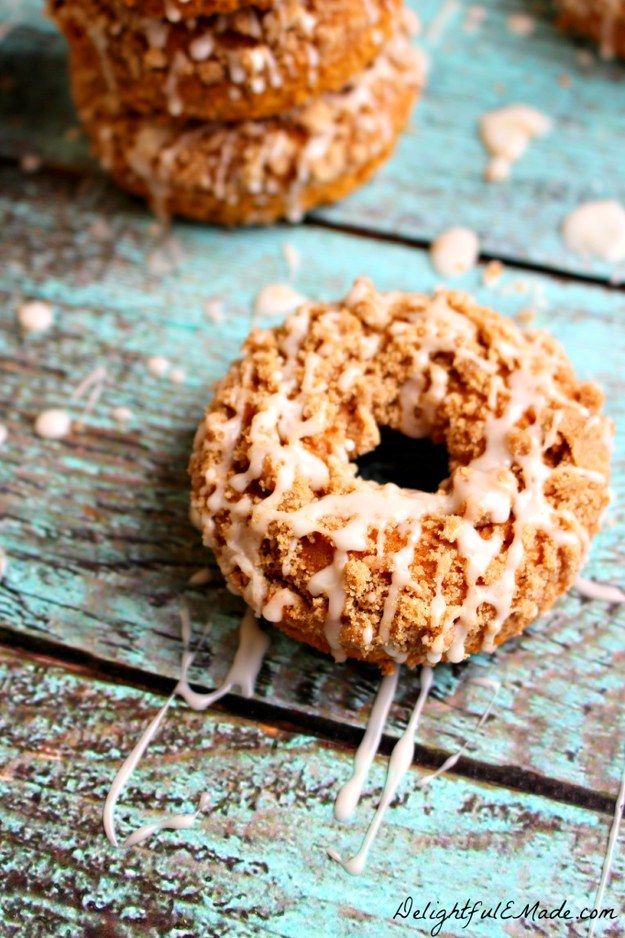 Baked Pumpkin Coffee Cake Donuts | Community Post: 20 Yummy Things You Absolutely Must Bake This Fall