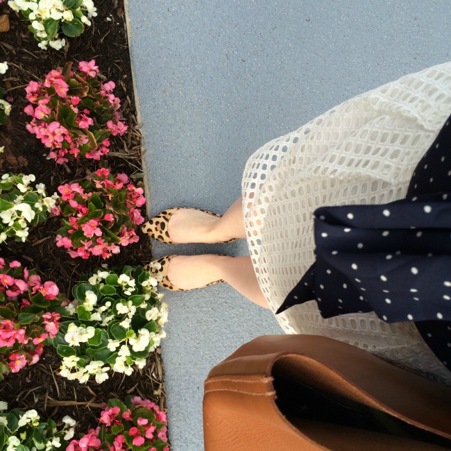 geo eyelet skirt loft, elusion steve madden, leopard print, madewell transport tote