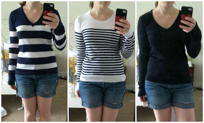 BP Stripe V-Neck Pullover, bp pullover, v-neck sweater