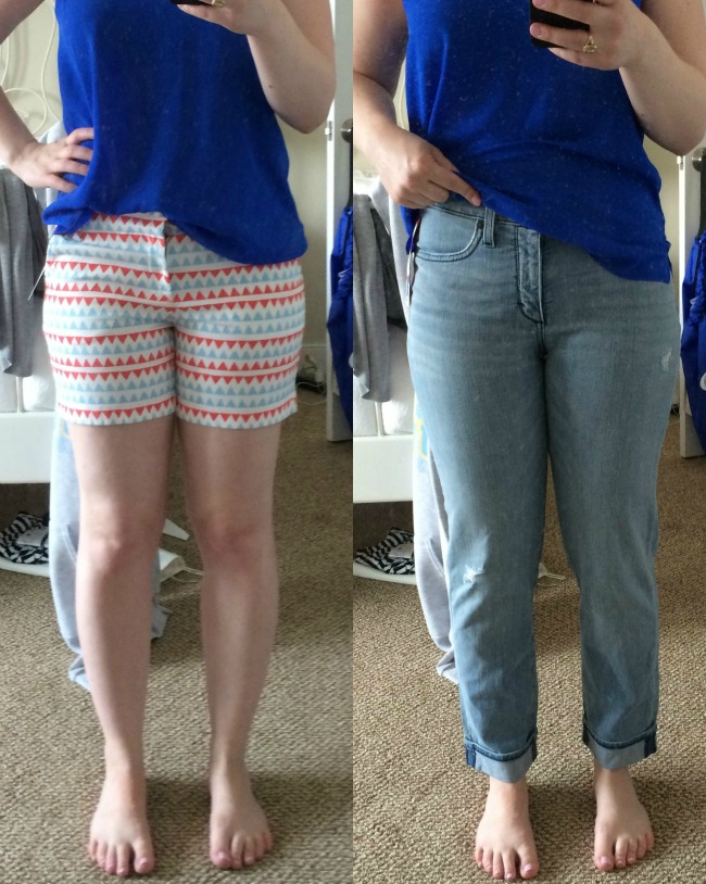 Caslon® Clean Front Shorts, spanx denim cropped slim jeans, boyfriend jeans, nordstrom