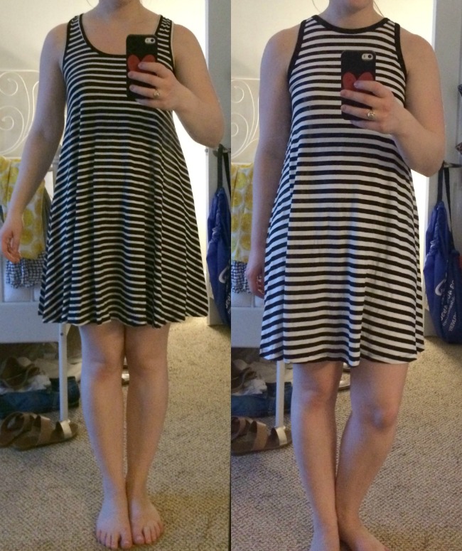 Socialite Stripe Tank Dress, stripe swing dress, swing dress, old navy swing dress