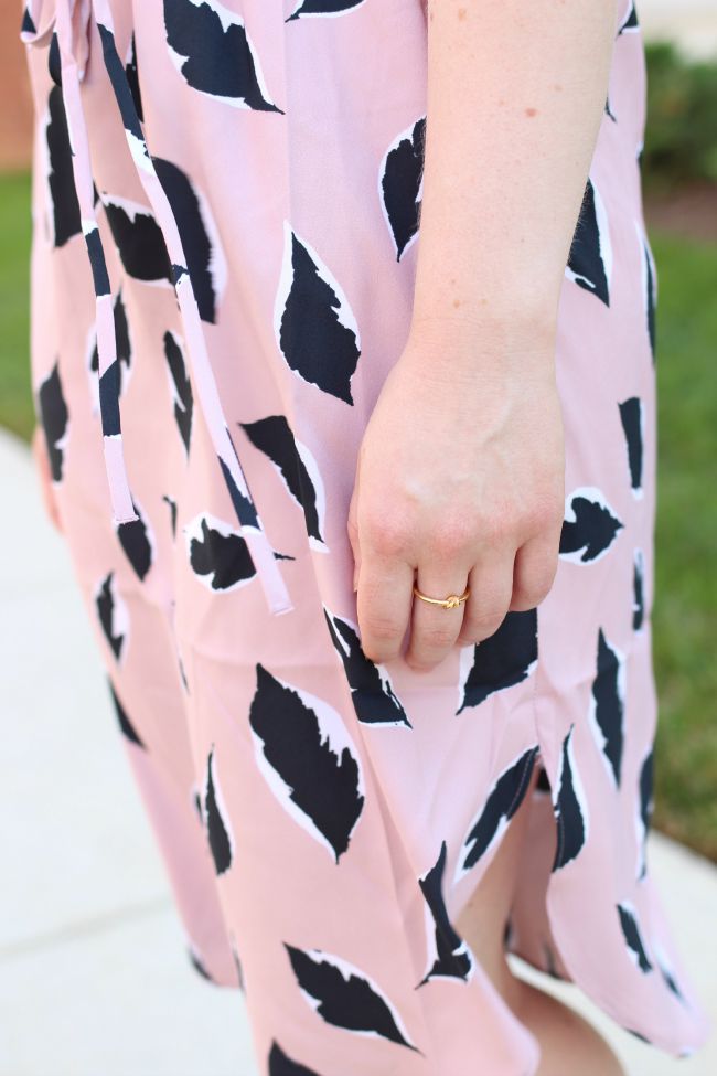 loft midi dress, floral midi, pink midi dress, halter dress, peep toe booties, steve madden booties, rayban, sunglasses