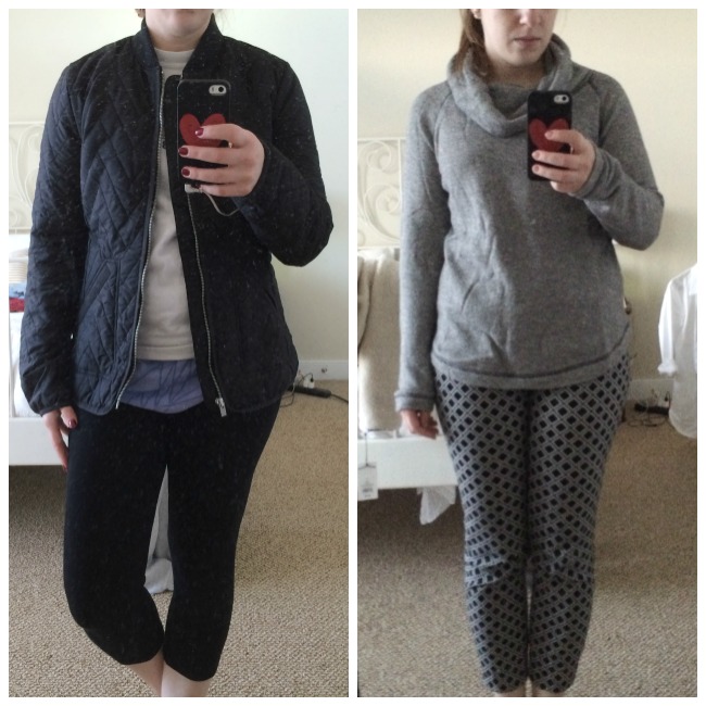 Old Navy Funnel Neck-Tunic, quilted jacket