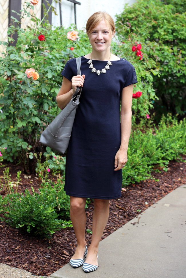 woman wearing blue dress for Guest Post Anne 