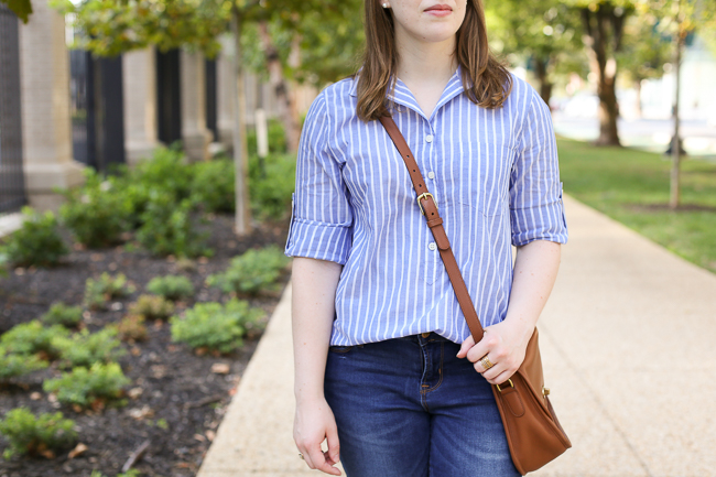 The Striped Popover | Something Good, J.Crew Factory Striped Popver