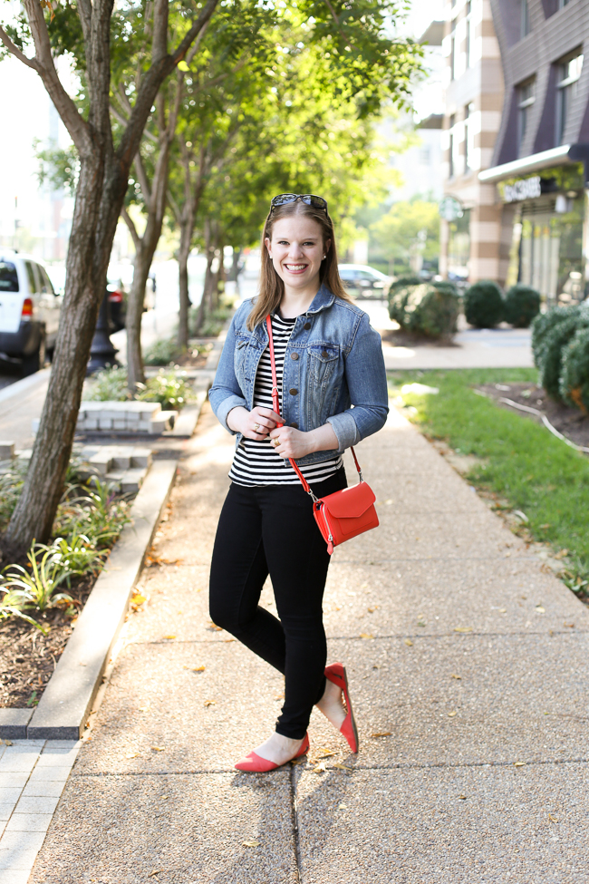 The Striped Tee | Something Good, Old Navy Sculpted Denim, Black jeans