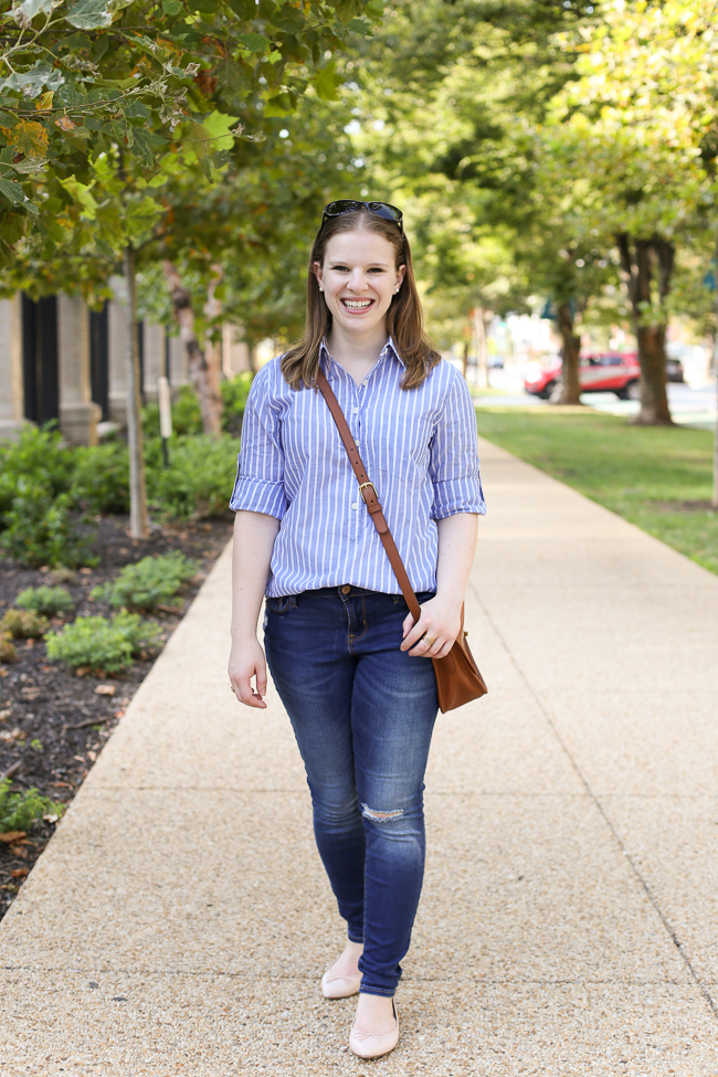 The Striped Popover | Something Good, J.Crew Popover