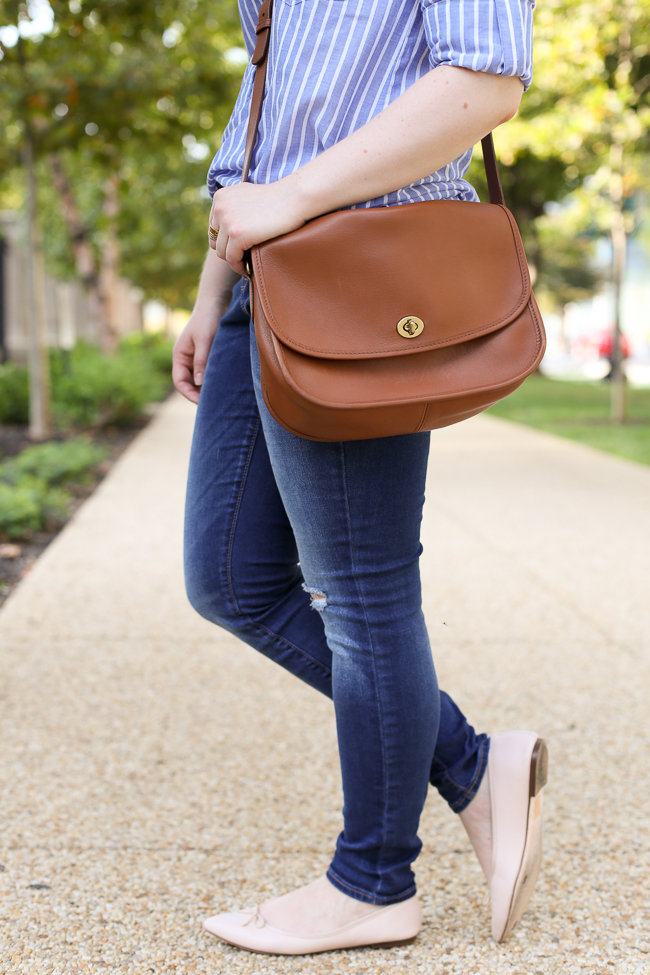 The Striped Popover | Something Good, J.Crew Gemma Flats