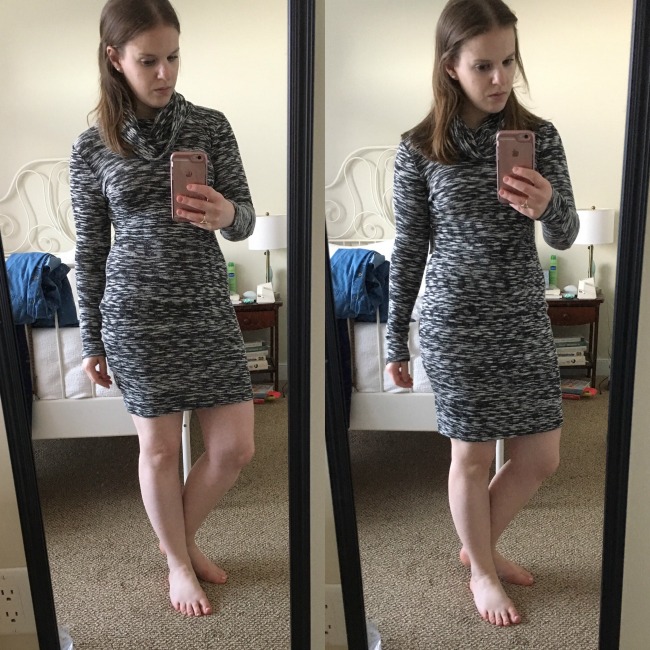 Old Navy Cowl Neck Sweater Knit Cocoon Dress, Shopping Reviews Vol. 36 | Something Good