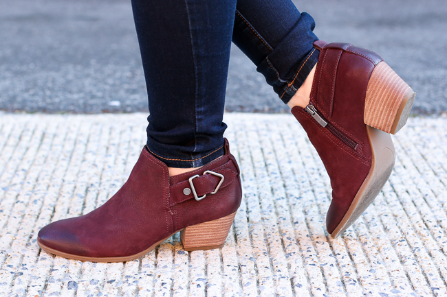 The Camel Blazer Vest | Something Good, cranberry ankle boots