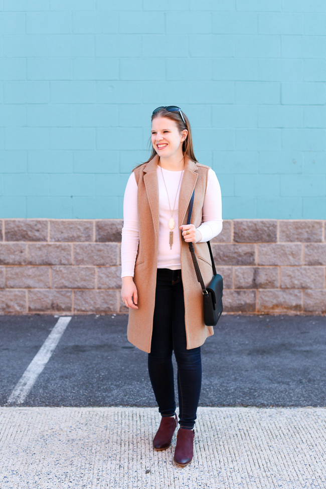 The Camel Blazer Vest | Something Good, vera bradley twice as nice bag