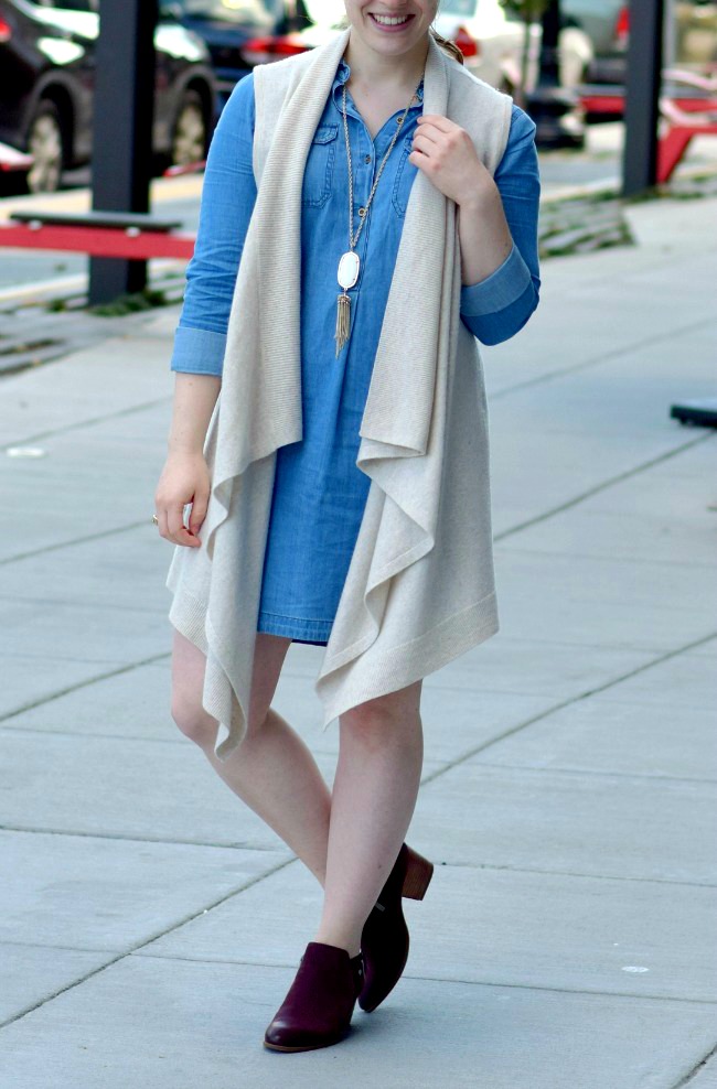 old navy denim dress, The Chambray Dress | Something Good