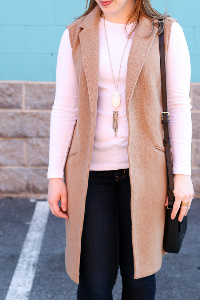 The Camel Blazer Vest | Something Good, gap, wool blazer vest