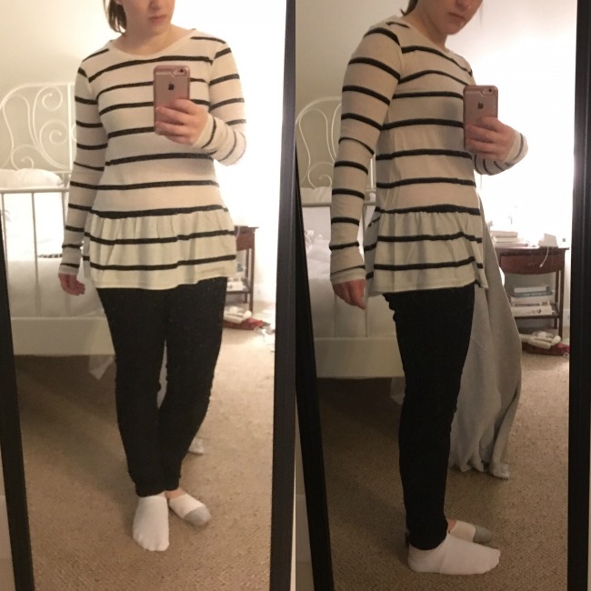 Shopping Reviews, Vol. 37 | Something Good, Target Long Sleeve Peplum Knit Top Xhilaration