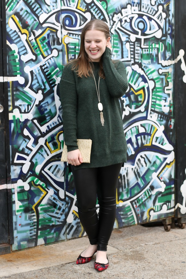 DC woman blogger wearing plaid flats