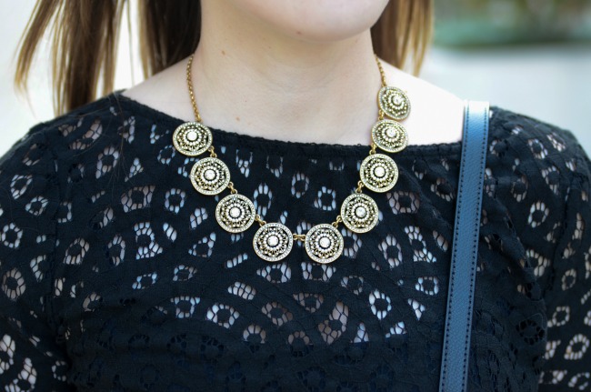 The Office Holiday Party Outfit | Something Good, j.crew factory necklace