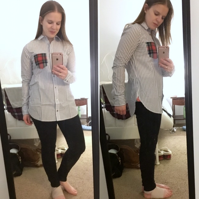 Shopping Reviews, Vol. 38 | Something Good, J.Crew Striped Boy Shirt with Tartan Pocket