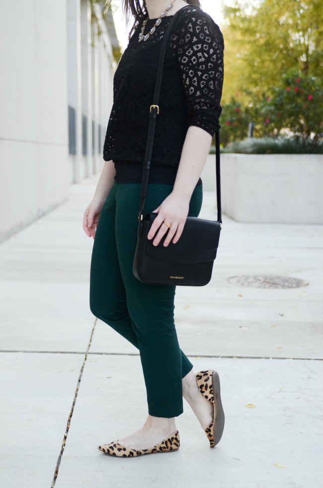 The Office Holiday Party Outfit | Something Good, leopard print flats, d'orsay flats, leopard print