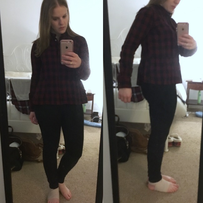 Shopping Reviews, Vol. 38 | Something Good, Madewell Lakeside Peplum Shirt in Buffalo Plaid