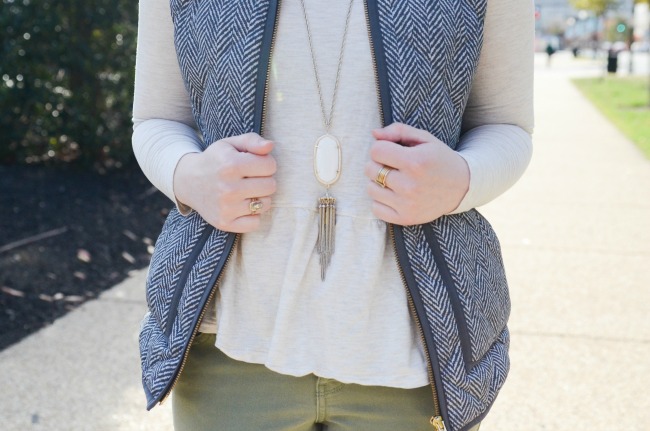 The J.Crew Factory Vest | Something Good, old navy long sleeve peplum