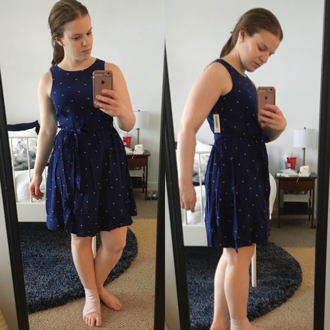 Shopping Reviews, Vol. 37 | Something Good, Tie-Waist Swing Dress, old navy