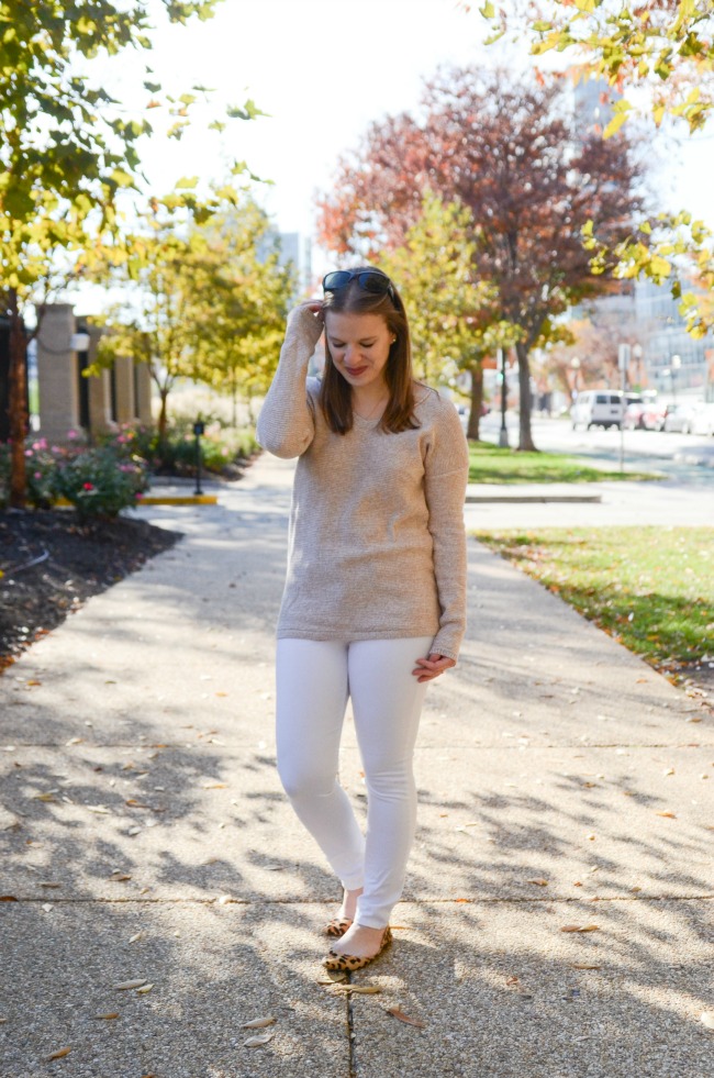 The White Jeans in the Winter | Something Good, white denim