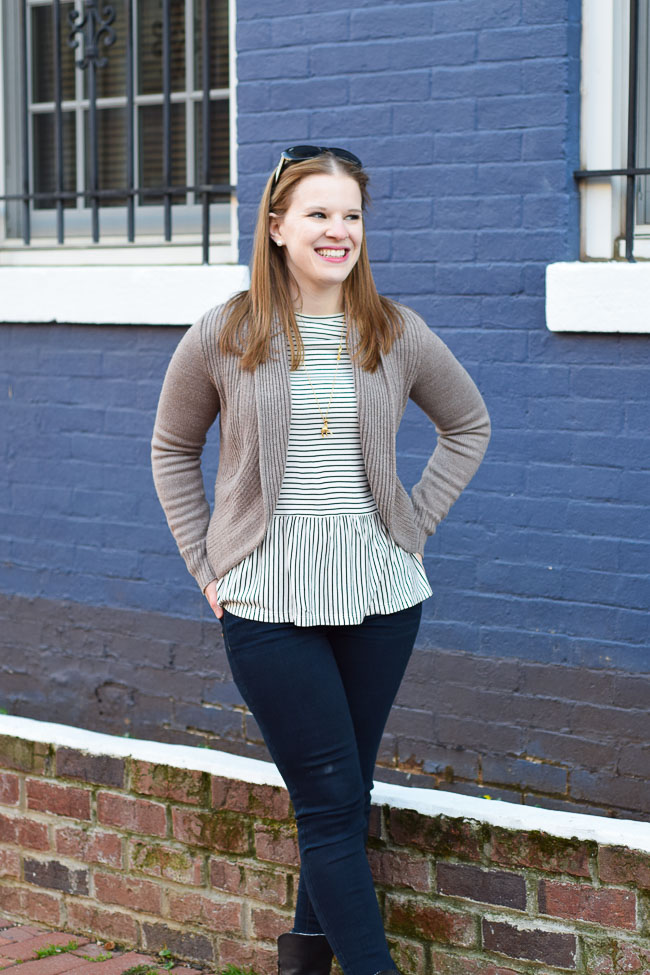 The Striped Peplum | Something Good