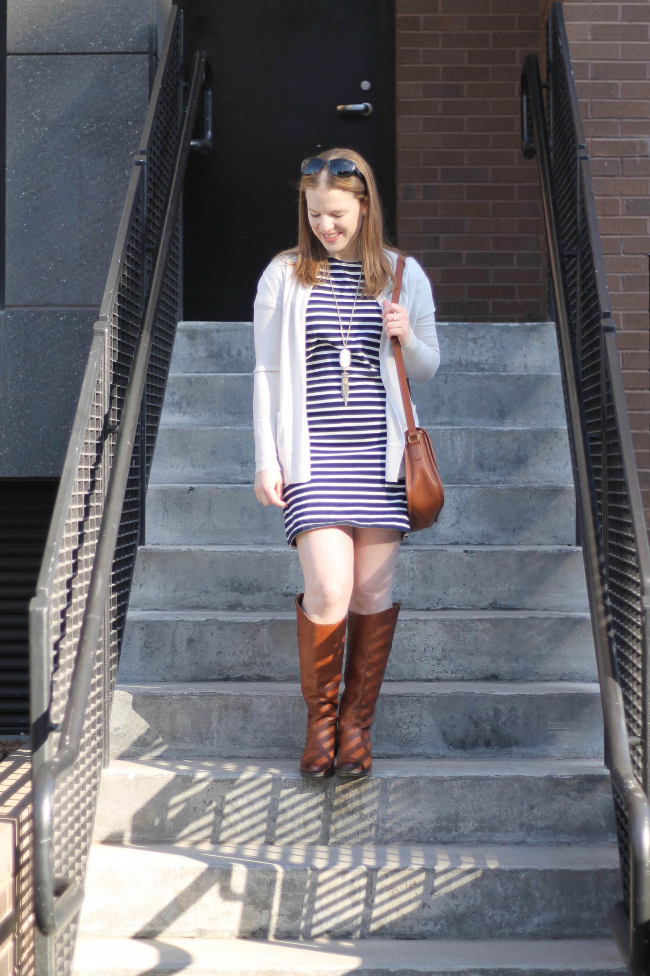 The Everlane Tee Dress | Something Good, striped dress