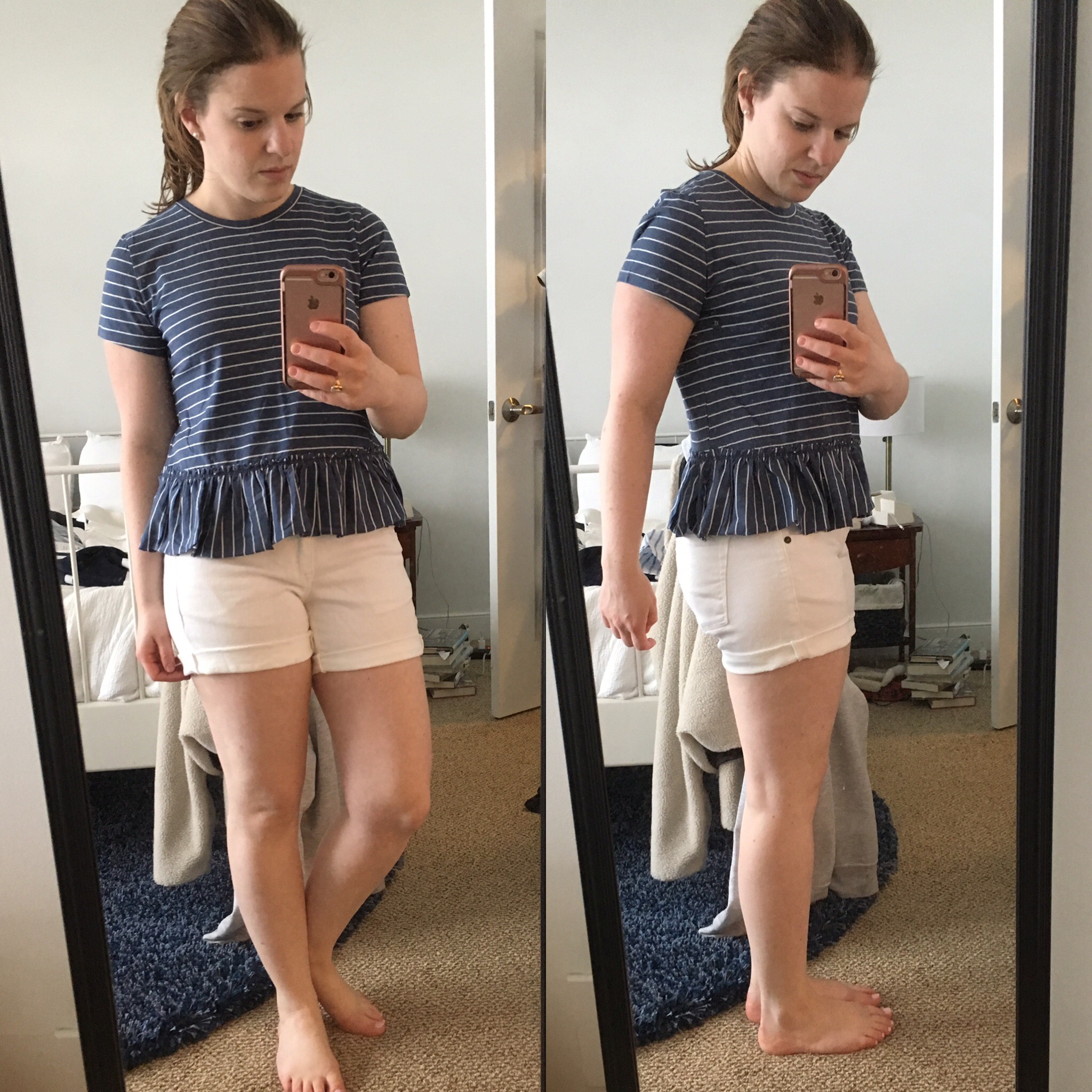 Shopping Reviews, Vol. 42 | Something Good, Abercrombie and Fitch Short-Sleeve Peplum Tee Stripe