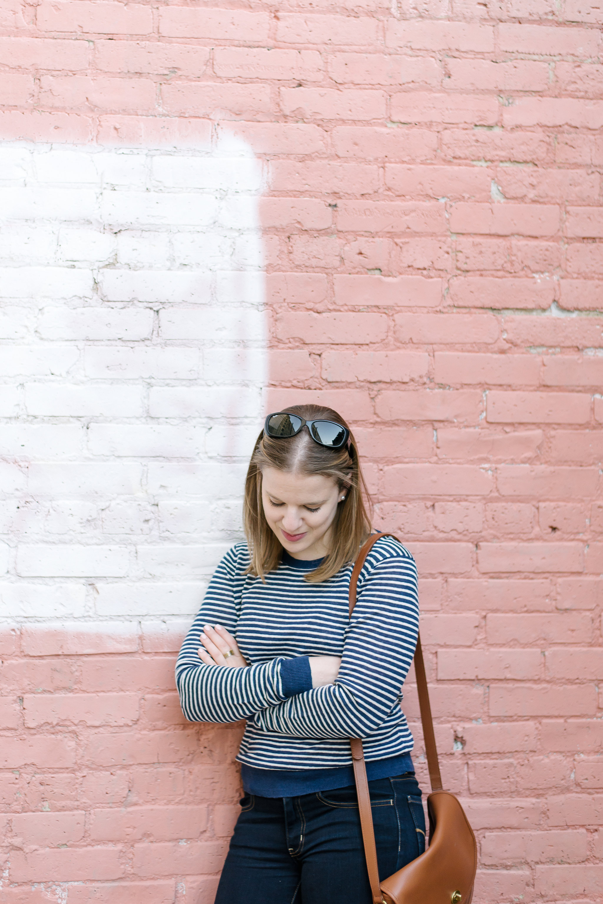 The Linen Sweater | Something Good, @danaerinw, striped linen crew sweater