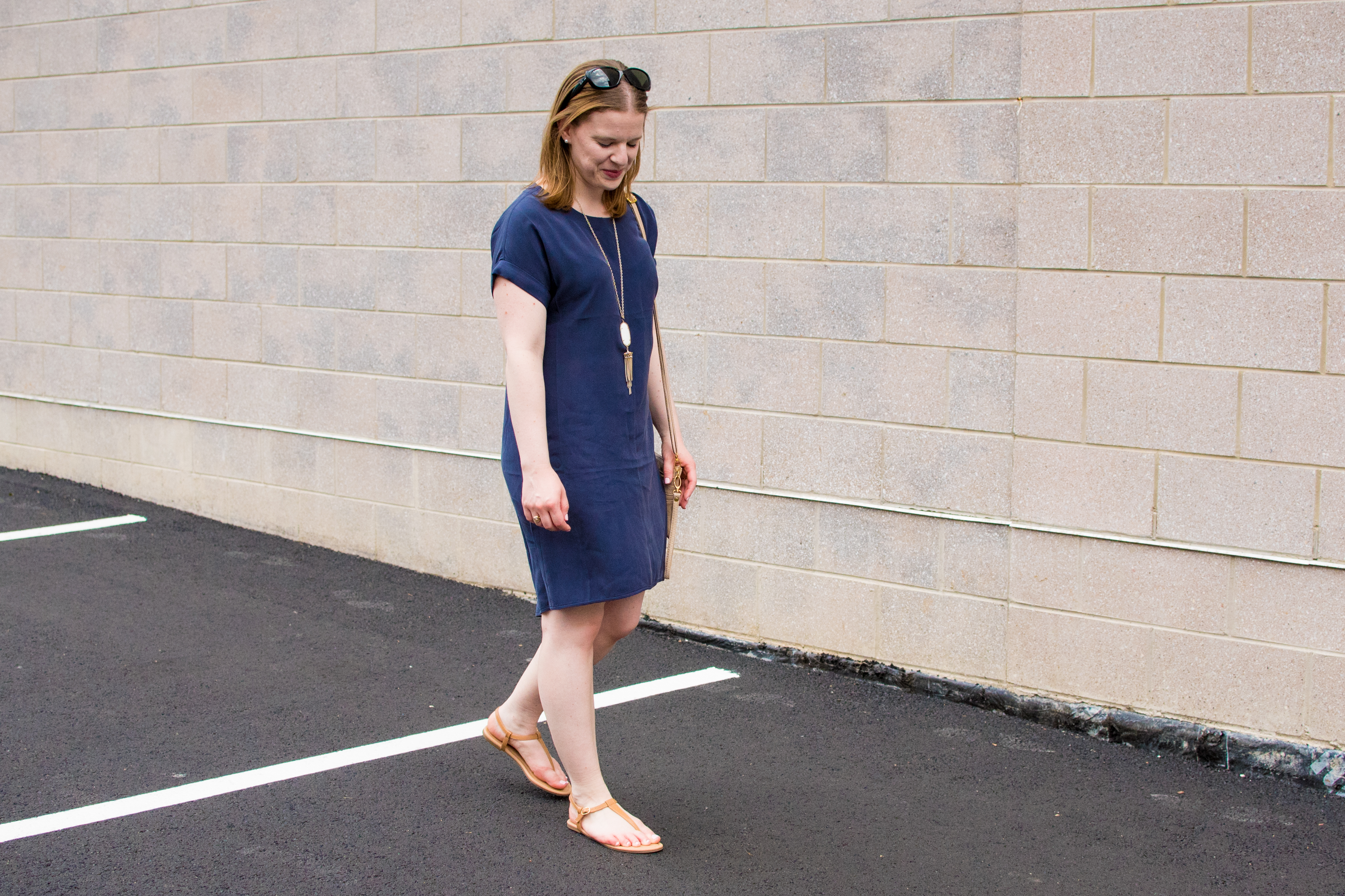 The Navy Shift Dress | Something Good