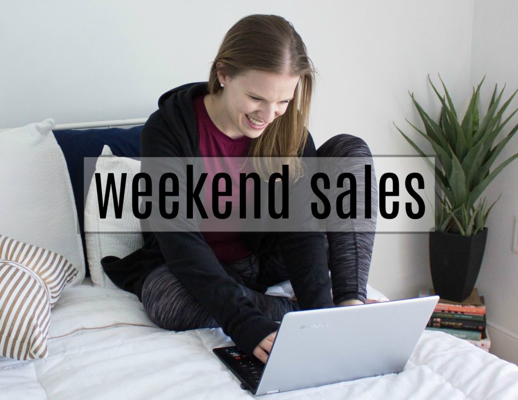 Memorial Day Weekend Sales | Something Good | A DC Style and Lifestyle Blog on a Budget, woman on laptop, woman sitting on bed, girl looking at laptop