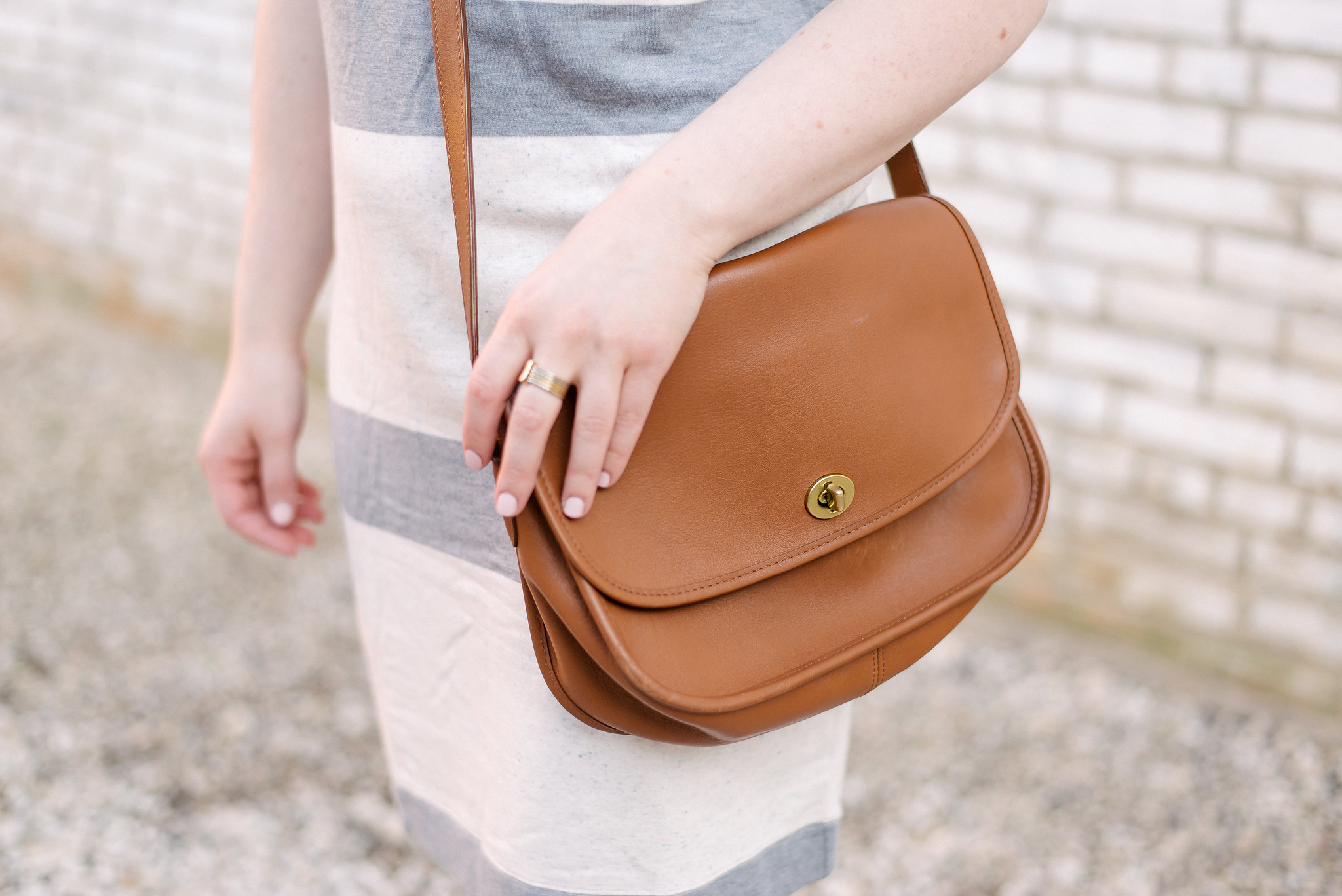 The Striped Tee Dress | Something Good, @danaerinw , coach classic city bag, 