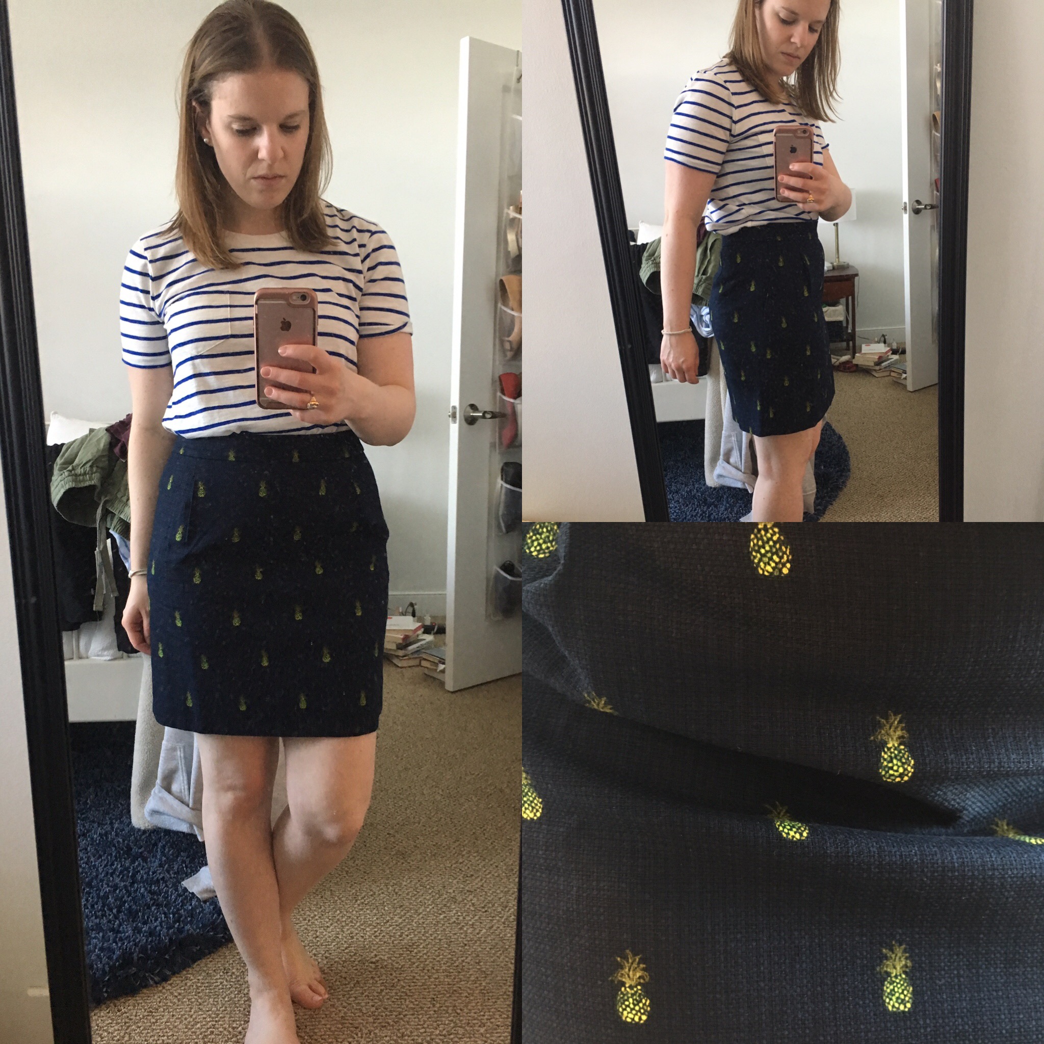 Shopping Reviews, Vol. 43 | Something Good, J.Crew Factory Printed Basketweave Mini Skirt