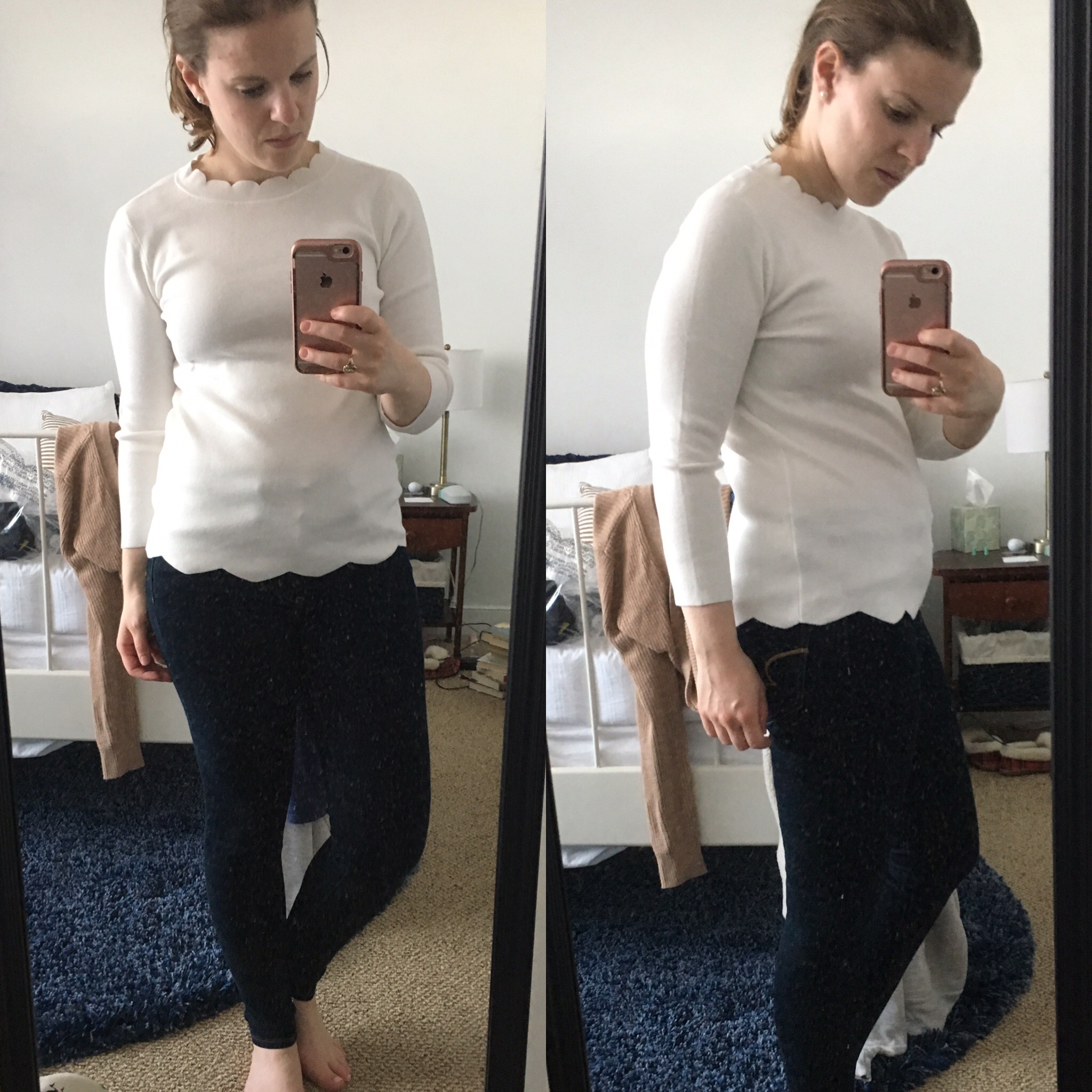 Shopping Reviews, Vol. 44: 2017 Nordstrom Anniversary Sale. | Something Good, Halogen Scallop Edge Sweater Ivory