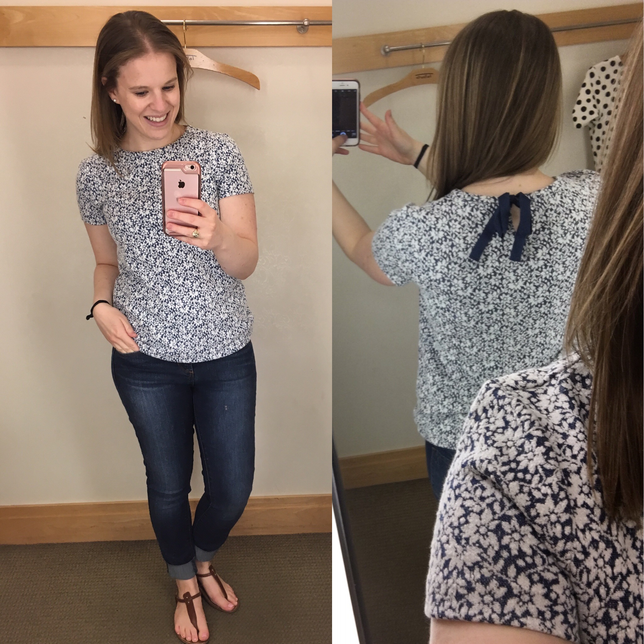 Shopping Reviews, Vol. 45 Talbots Reviews | Something Good, @danaerinw Talbots Floral Jacquard Crewneck Top