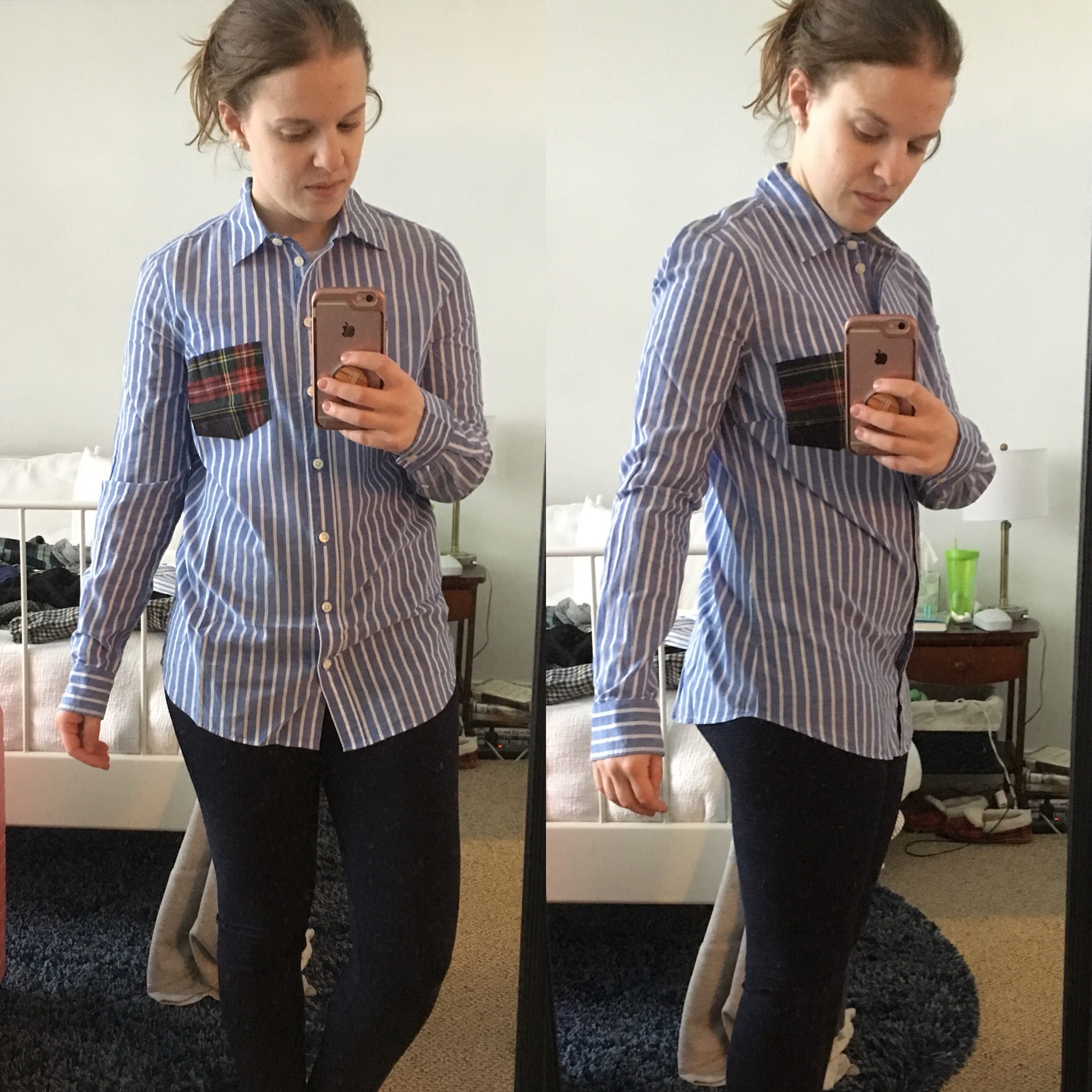 Shopping Reviews, Vol. 51, the Flannel Pajamas | Something Good, @danaerinw , J.Crew Factory Long-sleeve shirt with tartan plaid pocket