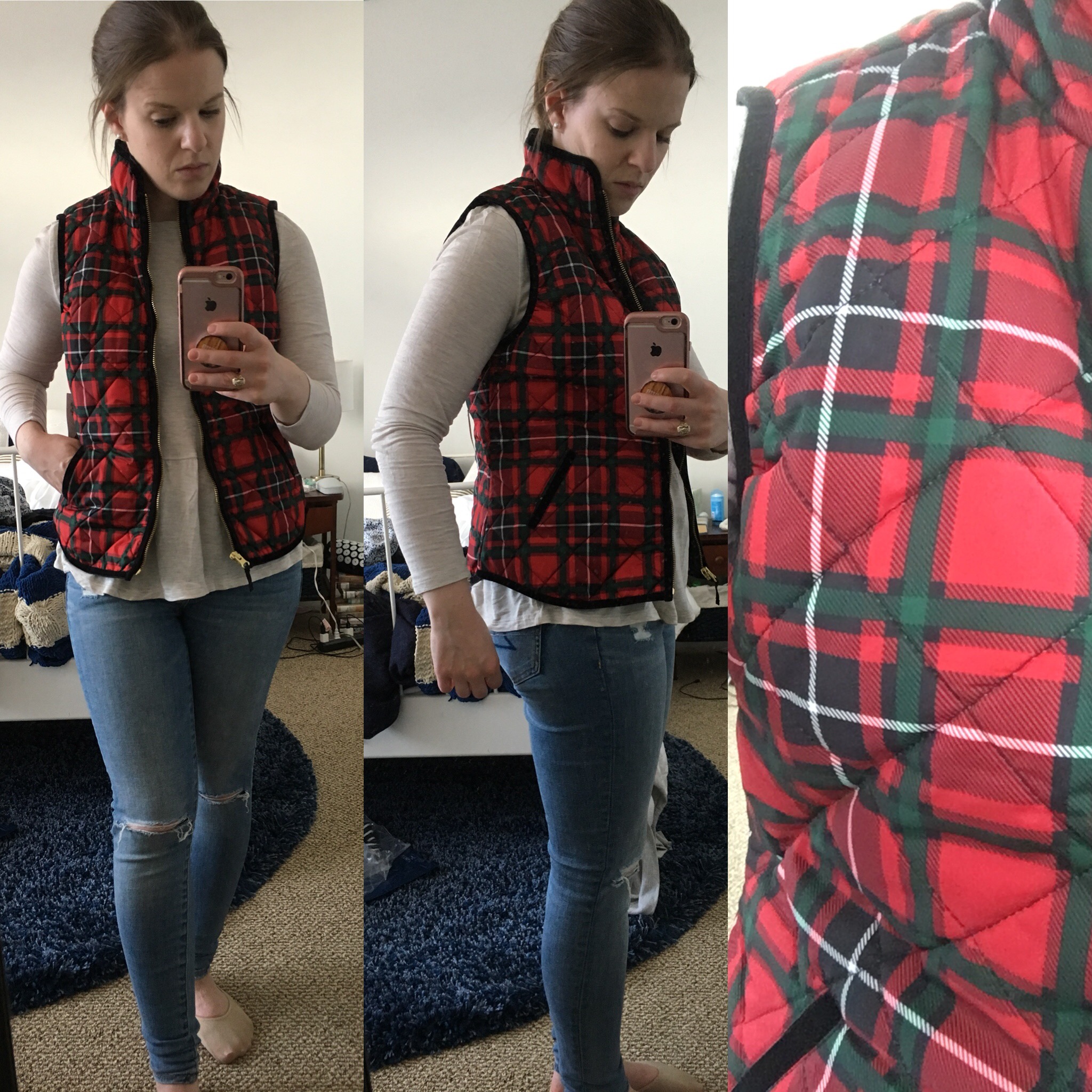 Shopping Reviews, Vol. 50 | Something Good, @danaerinw, Old Navy Quilted Vest for Women, Old Navy Plaid Vest