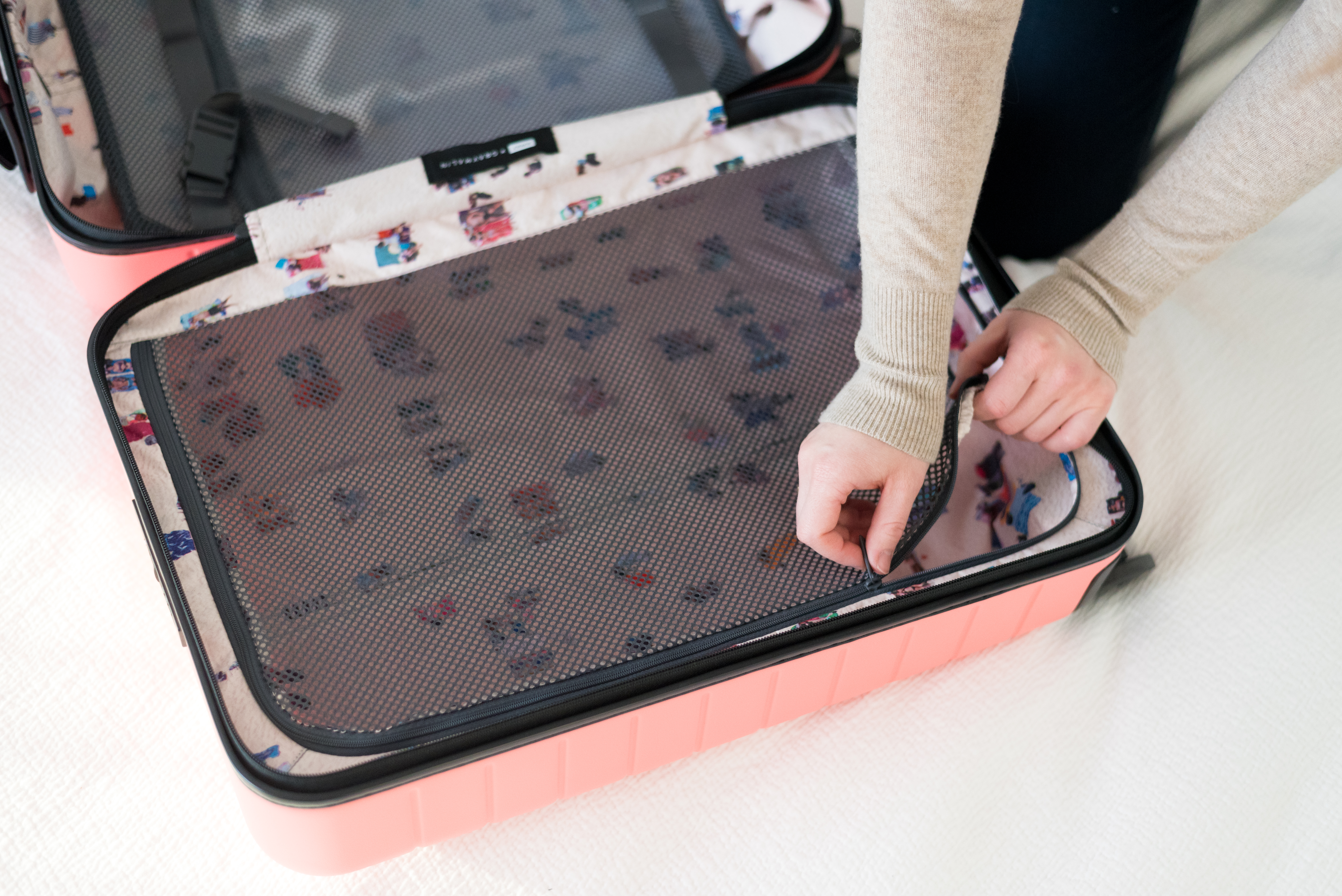 How I Pack My Carry On Suitcase | Something Good, @danaerinw, away luggage zipper compartment
