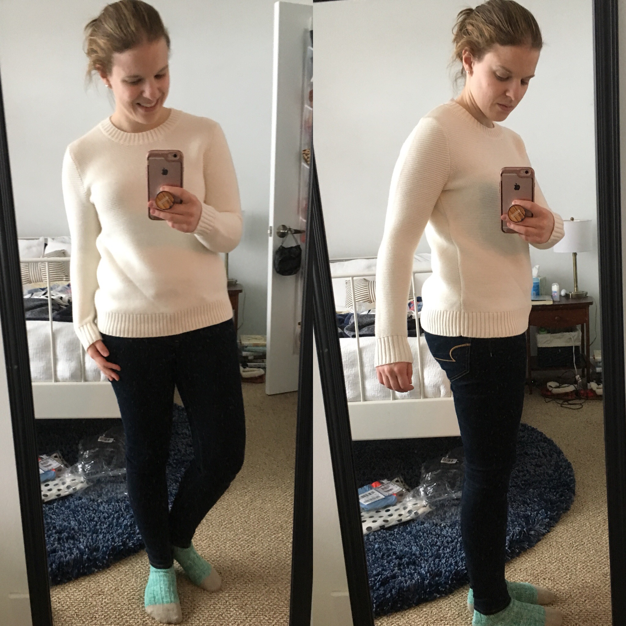 Shopping Reviews, Vol. 52 | Something Good, @danaerinw, J.Crew Factory Classic crewneck sweater