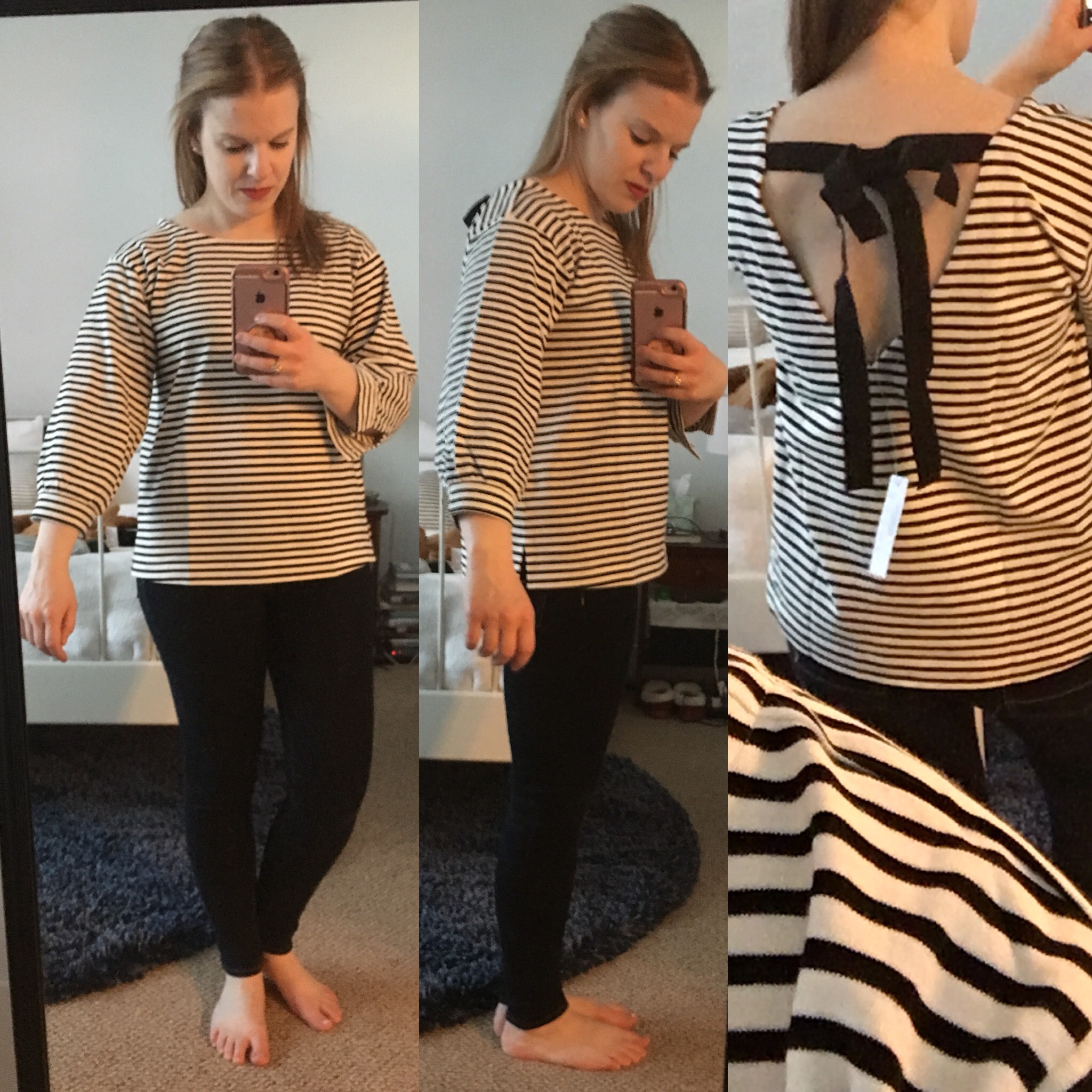 Shopping Reviews, Vol. 52 | Something Good, @danaerinw, J.Crew Tie-Back Top in Stripe