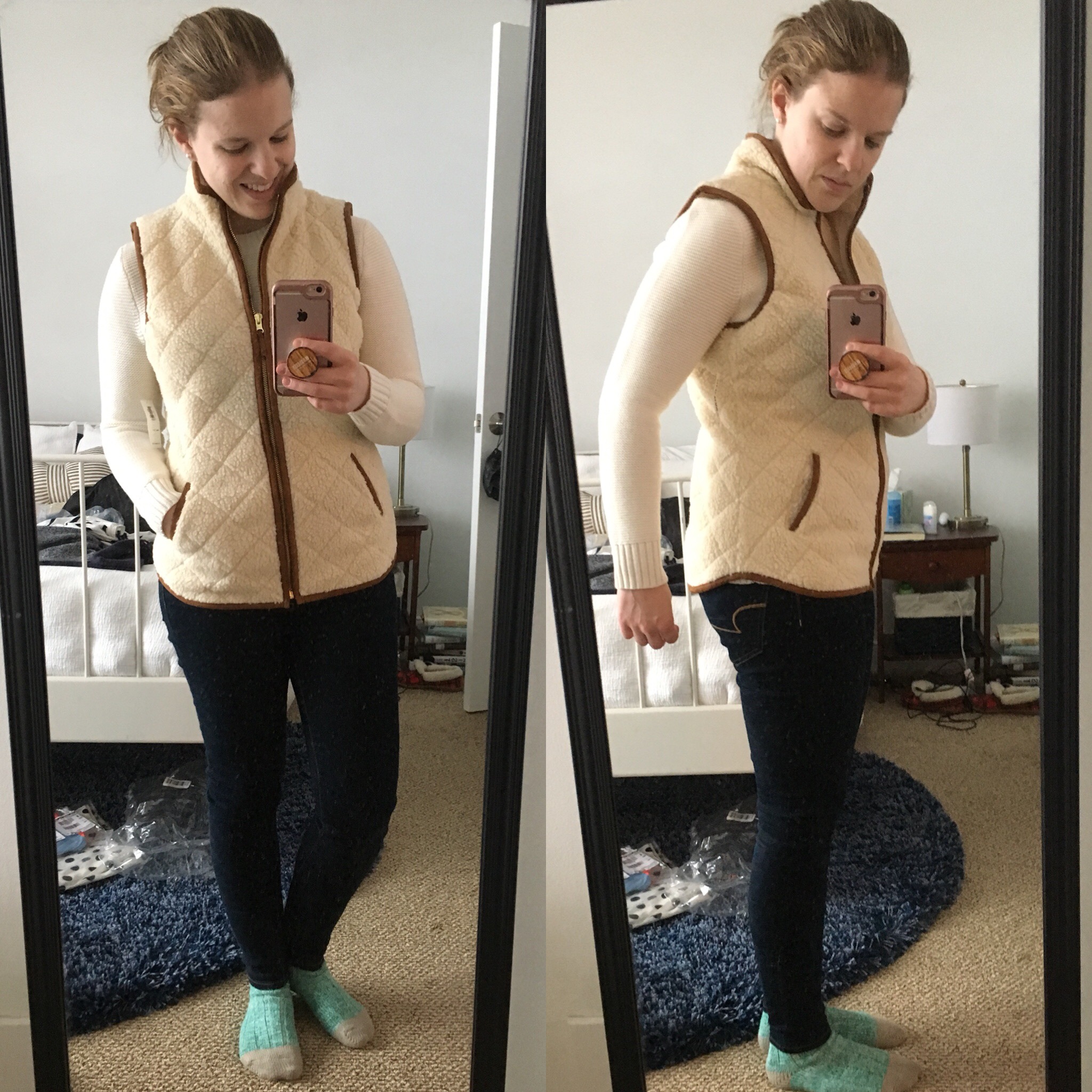 Shopping Reviews, Vol. 52 | Something Good, @danaerinw, Old Navy Quilted Sherpa Vest