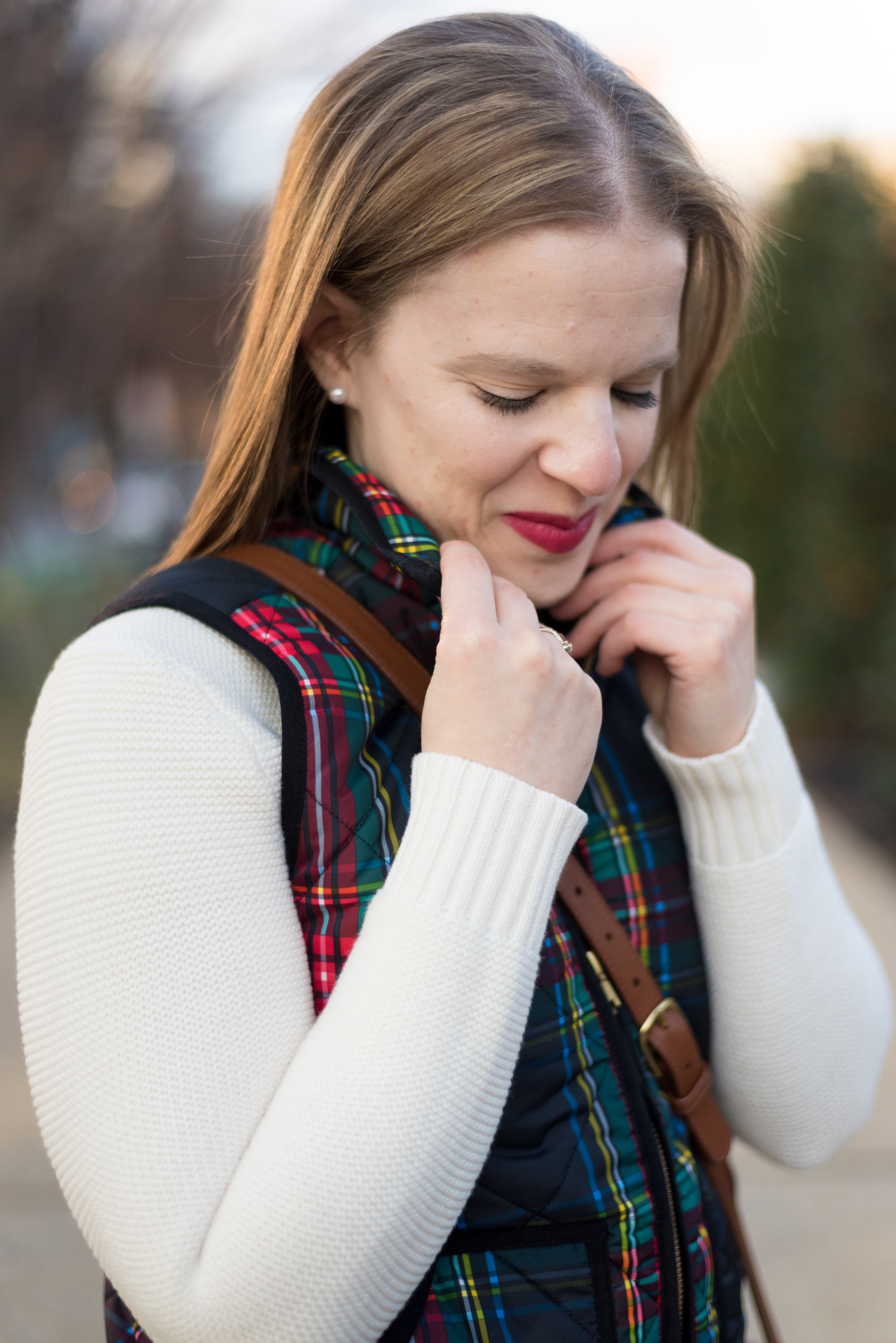 My 2018 Word of the Year, a Reader Survey, AND Giveaway (oh my!) | Something Good, @danaerinw , j.crew plaid vest, j.crew factory knit sweater