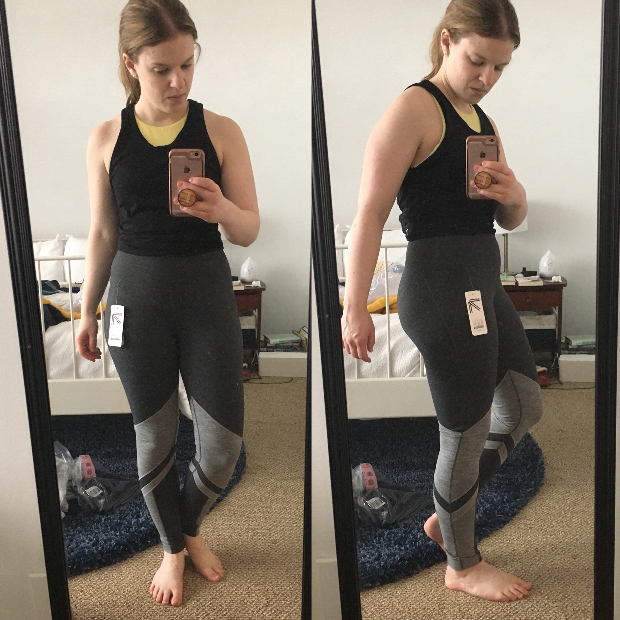 Shopping Reviews, Vol. 53: J.Crew Factory Activewear, Shopping Reviews, Vol. 53: J.Crew Factory Activewear, | Something Good, , @danaerinw, New Balance® for J.Crew performance leggings in striped colorblock