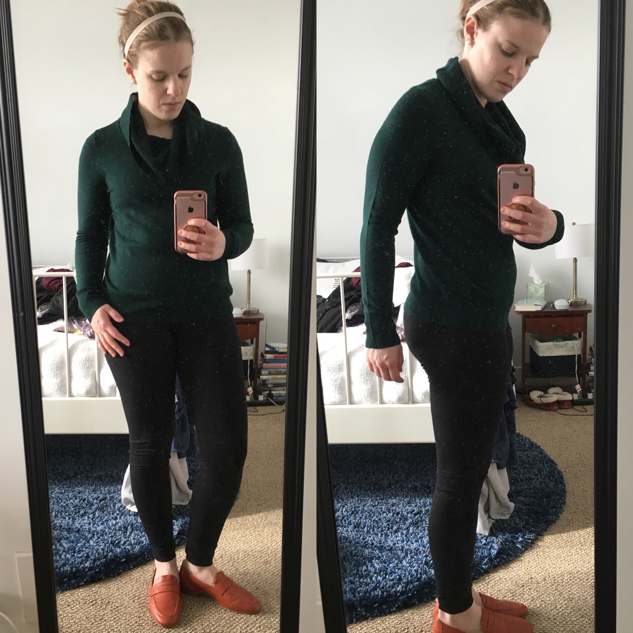 Shopping Reviews, Vol. 52: The Cozy Cabin Dress | Something Good, @danaerinw , Talbots Merino Cowlneck